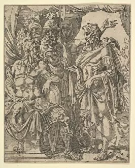 Heemskerck Maarten Van Gallery: Achior Pleading with Holofernes for the Israelites, from The Story of Judith