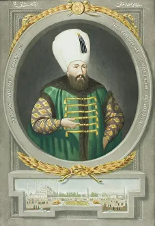 Young John Prints: Achmet Kahn I, from Portraits of the Emperors of Turkey, 1815. Creator: John Young