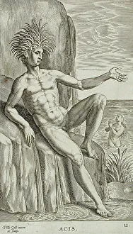 Gallaea Philippo Prints: Acis, 1586. Creator: Philip Galle