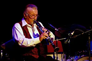 Acker Prints: Acker Bilk, English clarinettist, Dorking Halls, Dorking, Surrey