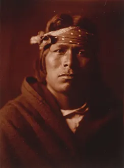An Acoma man, c1904. Creator: Edward Sheriff Curtis