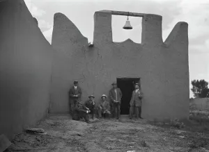 Mud Brick Prints: Acoma, New Mexico area views, between 1899 and 1928. Creator: Arnold Genthe