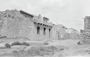 Mud Brick Prints: Acoma, New Mexico area views, between 1899 and 1928. Creator: Arnold Genthe