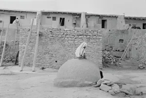 Mud Brick Prints: Acoma, New Mexico area views, between 1899 and 1928. Creator: Arnold Genthe
