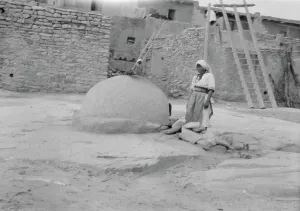 Mud Brick Prints: Acoma, New Mexico area views, between 1899 and 1928. Creator: Arnold Genthe
