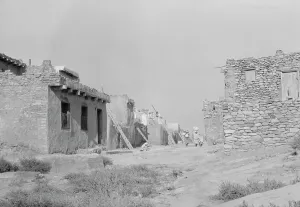 Mud Brick Prints: Acoma, New Mexico area views, between 1899 and 1928. Creator: Arnold Genthe