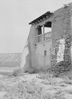 Mud Brick Prints: Acoma, New Mexico area views, between 1899 and 1928. Creator: Arnold Genthe