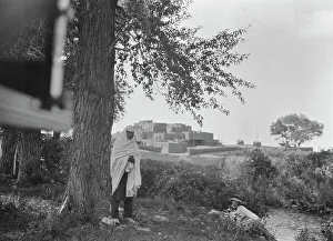 Pueblo Indian Prints: Acoma, New Mexico area views, between 1899 and 1928. Creator: Arnold Genthe