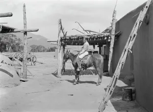 Mud Brick Prints: Acoma, New Mexico area views, between 1899 and 1928. Creator: Arnold Genthe