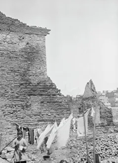 Clothes Line Prints: Acoma, New Mexico area views, between 1899 and 1928. Creator: Arnold Genthe