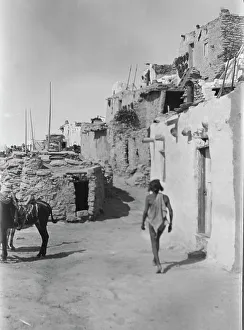 Mud Brick Prints: Acoma, New Mexico area views, between 1899 and 1928. Creator: Arnold Genthe