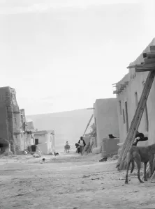 Mud Brick Prints: Acoma, New Mexico area views, between 1899 and 1928. Creator: Arnold Genthe