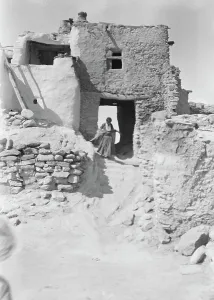 Mud Brick Prints: Acoma, New Mexico area views, between 1899 and 1928. Creator: Arnold Genthe
