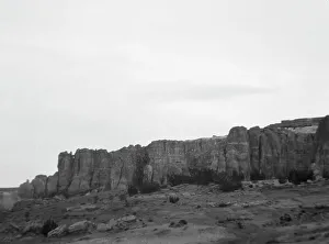 Pueblo Indian Prints: Acoma, New Mexico area views, between 1899 and 1928. Creator: Arnold Genthe