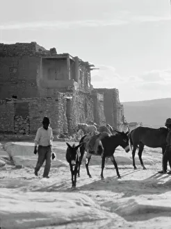 Mud Brick Prints: Acoma, New Mexico area views, between 1899 and 1928. Creator: Arnold Genthe