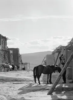 Mud Brick Prints: Acoma, New Mexico area views, between 1899 and 1928. Creator: Arnold Genthe