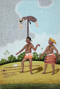 On Top Of Prints: Acrobats, c1850. Creator: Unknown