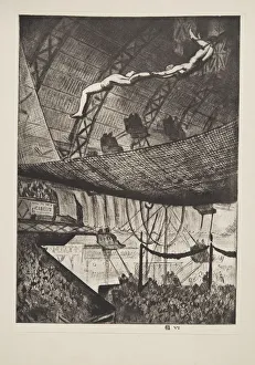 Acrobats, pub. 1925. Creator: Laura Knight (1877 - 1970)