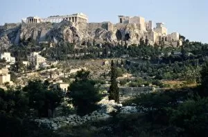 Acropolis Of Athens Collection: Acropolis from Agora, Athens, c20th century. Artist: CM Dixon