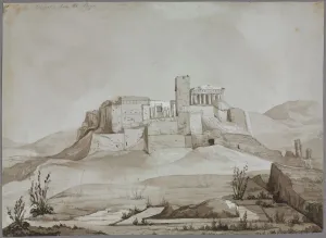 The Acropolis from the Pnyx, Athens, Greece. Creator: Joseph Mallord William Turner (British