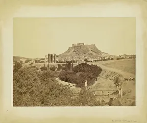 Acropolis Prints: The Acropolis from the Southeast, Athens, 1870. Creator: Petros Moraites