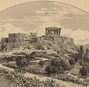 Parthenon Prints: The Acropolis from the West, 1890. Creator: Themistocles von Eckenbrecher