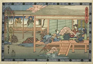 Act 4 (Yondanme), from the series The Revenge of the Loyal Retainers (Chushingura), c. 1834/39. Creator: Ando Hiroshige. Act 4 (Yondanme), from the series The Revenge of the Loyal Retainers (Chushingura), c. 1834/39