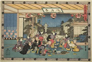 Act 7 (Shichidanme), from the series The Revenge of the Loyal Retainers (Chushingura), c. 1834/39. Creator: Ando Hiroshige. Act 7 (Shichidanme), from the series The Revenge of the Loyal Retainers (Chushingura), c. 1834/39