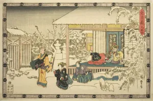 Act 9 (Kyudanme), from the series The Revenge of the Loyal Retainers (Chushingura), c. 1834/39. Creator: Ando Hiroshige. Act 9 (Kyudanme), from the series The Revenge of the Loyal Retainers (Chushingura), c. 1834/39