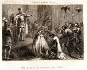 Images Dated 22nd May 2003: Act of justice King Henry III of Castile The Suffering (1379-1406)