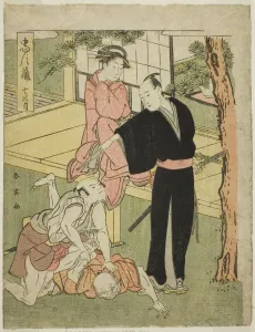 Act Seven: The Ichiriki Teahouse from the Play Chushingura (Treasury of the Forty-seven) Act Seven: The Ichiriki Teahouse from the Play Chushingura (Treasury of the Forty-seven)