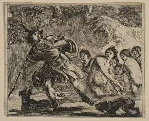 Stag Gallery: Acteon, from Game of Mythology (Jeu de la Mythologie), 1644