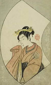 Images Dated 7th February 2022: The Actor Anegawa Shinshiro II, from 'A Picture Book of Stage Fans (Ehon butai ogi)', Japan, 1770