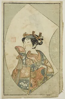 Ippitsusai Bunchō Prints: The Actor Arashi Hinaji, from A Picture Book of Stage Fans (Ehon butai ogi)