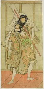 Shunsho Prints: The Actor Arashi Sangoro II as Asahina Saburo in the Play Iro Maki-e Soga no Sakazuki