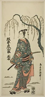 Patten Collection: The Actor Bando Hikosaburo II, c. 1760. Creator: Torii Kiyomitsu