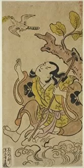 Hand Coloured Woodblock Print Gallery: The Actor Bando Matakuro I, c. 1700. Creator: Torii Kiyonobu I
