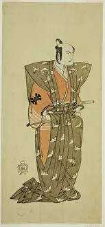 The Actor Bando Mitsugoro I as Soga no Juro Sukenari (?) in the Play Shuen Soga... c. 1768. Creator: Shunsho