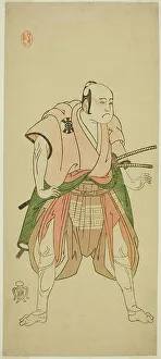 Ready Prints: The Actor Bando Sampachi I as Yawata no Saburo (?) in the Play Shuen Soga Omugaeshi