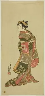 The Actor Ichikawa Benzo in an Unidentified Role, c. 1768. Creator: Ippitsusai Buncho