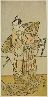 Ebizo Ichikawa Gallery: The Actor Ichikawa Danjuro V as Chichibu no Shigetada, Japan, c. 1773. Creator: Shunsho