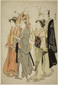Kiyonaga Torii Prints: The Actor Ichikawa Danjuro V and his family