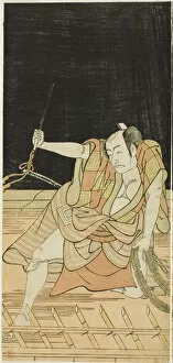 The Actor Ichikawa Danjuro V as Issun Tokubei in Act Eight of the Play Natsu Matsuri