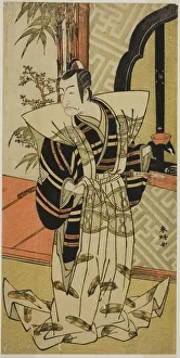 Shunko Katsukawa Prints: The Actor Ichikawa Danjuro V as Kajiwara Heiji (?) in the Play Hiragana Seisuiki (?)