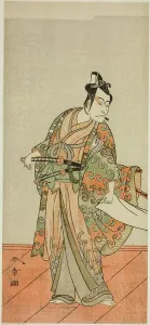 Ichikawa Hakuen I Prints: The Actor Ichikawa Danjuro V as Kudo Kanaishi (?) in the Play Izu-goyomi Shibai no