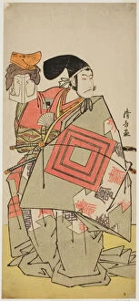 Geometrical Collection: The Actor Ichikawa Danjuro V as Minamoto no Yoshiie, in the play 'Date Nishiki Tsui no Yum... 1778