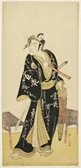 Ebizo Ichikawa Gallery: The Actor Ichikawa Danjuro V as Sukeroku in the Joruri 'Sukeroku Kuruwa no Natori... c. 1782