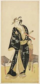 The Actor Ichikawa Danjuro V as Sukeroku in the Joruri Sukeroku Kuruwa no Natori... c. 1782. Creator: Katsukawa Shunko. The Actor Ichikawa Danjuro V as Sukeroku in the Joruri Sukeroku Kuruwa no Natori... c. 1782. Creator: Katsukawa Shunko