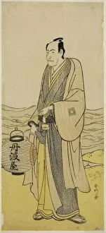 Ebizo Ichikawa Gallery: The Actor Ichikawa Danjuro V as Tambaya Suketaro in the Play On'ureshiku Zonji Soga... c. 1790