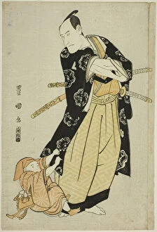 Arms Folded Gallery: The actor Ichikawa Danjuro VI and a boy, n.d. Creator: Utagawa Toyokuni I